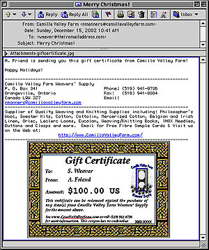Email Gift Certificate